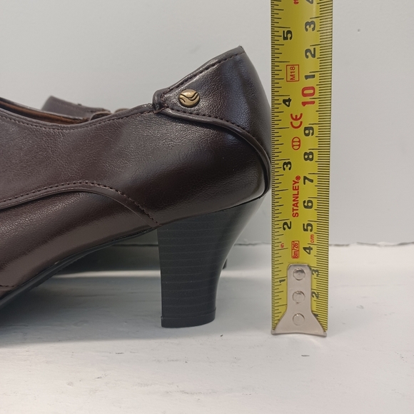 Life Stride Soft Systems Shoes Women's Size 8M Brown Zipper Block Heel Loafers - Picture 9 of 9